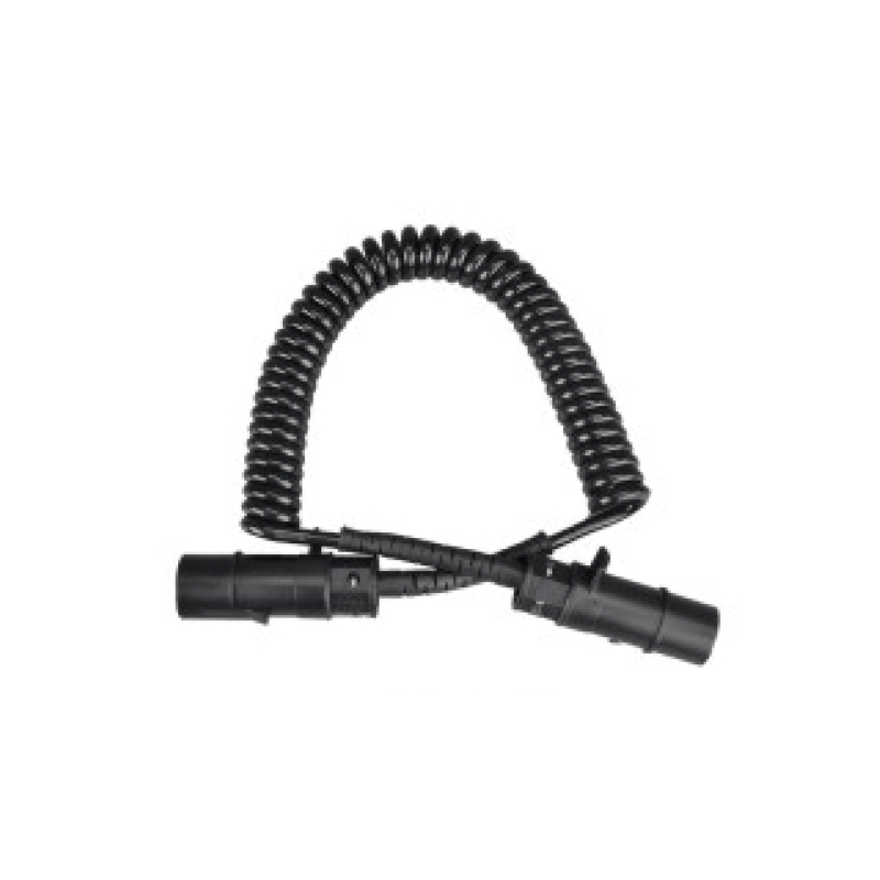 7-polet PU Spiral Coil, 2 sorte plastplugger 24V;kabellengde 1m 2m 3m.......JH082-B